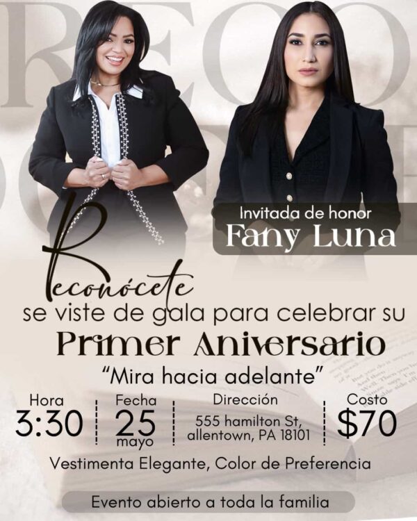 Reconócete se viste de gala para celebrar su Primer Aniversario con Fany Luna como invitada de honor.